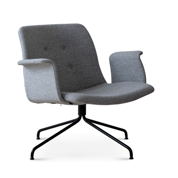 Primum Lounge Chair m. drejestel og armlæn fra Bent Hansen